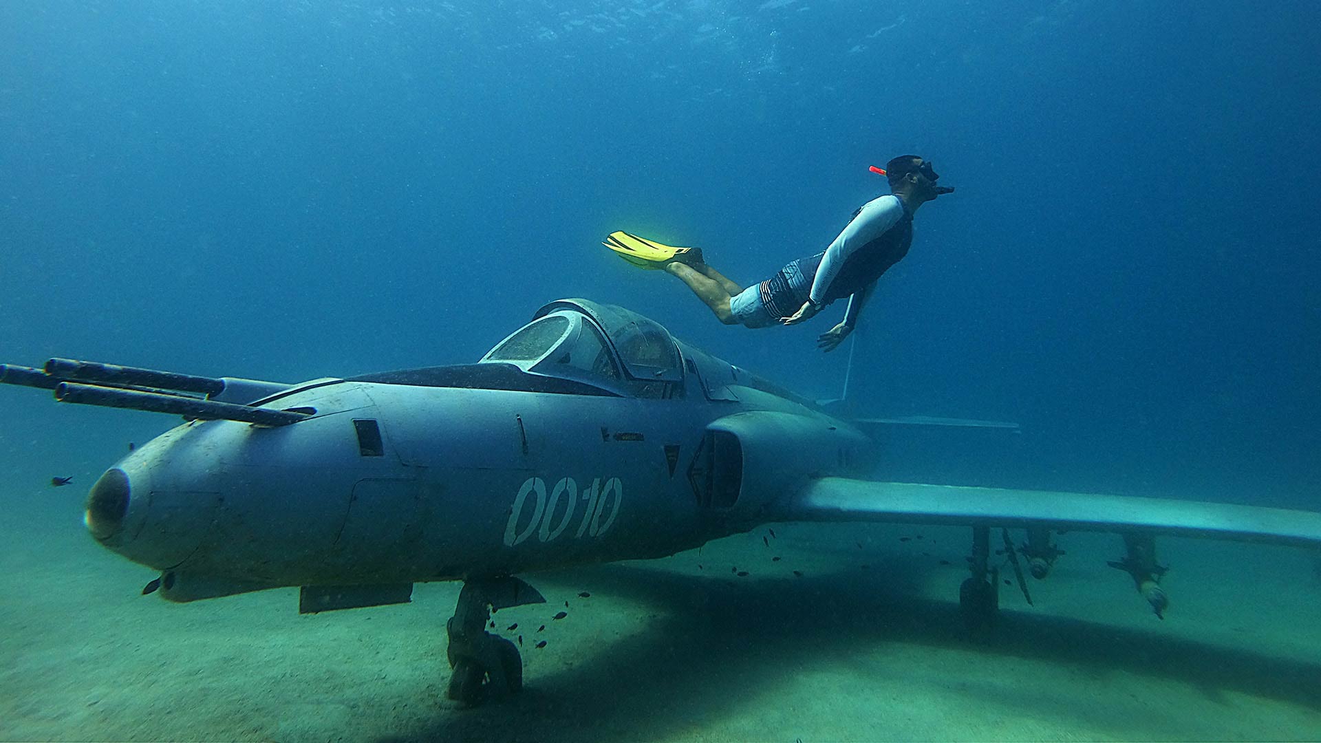 Snorkeling underwater museum
